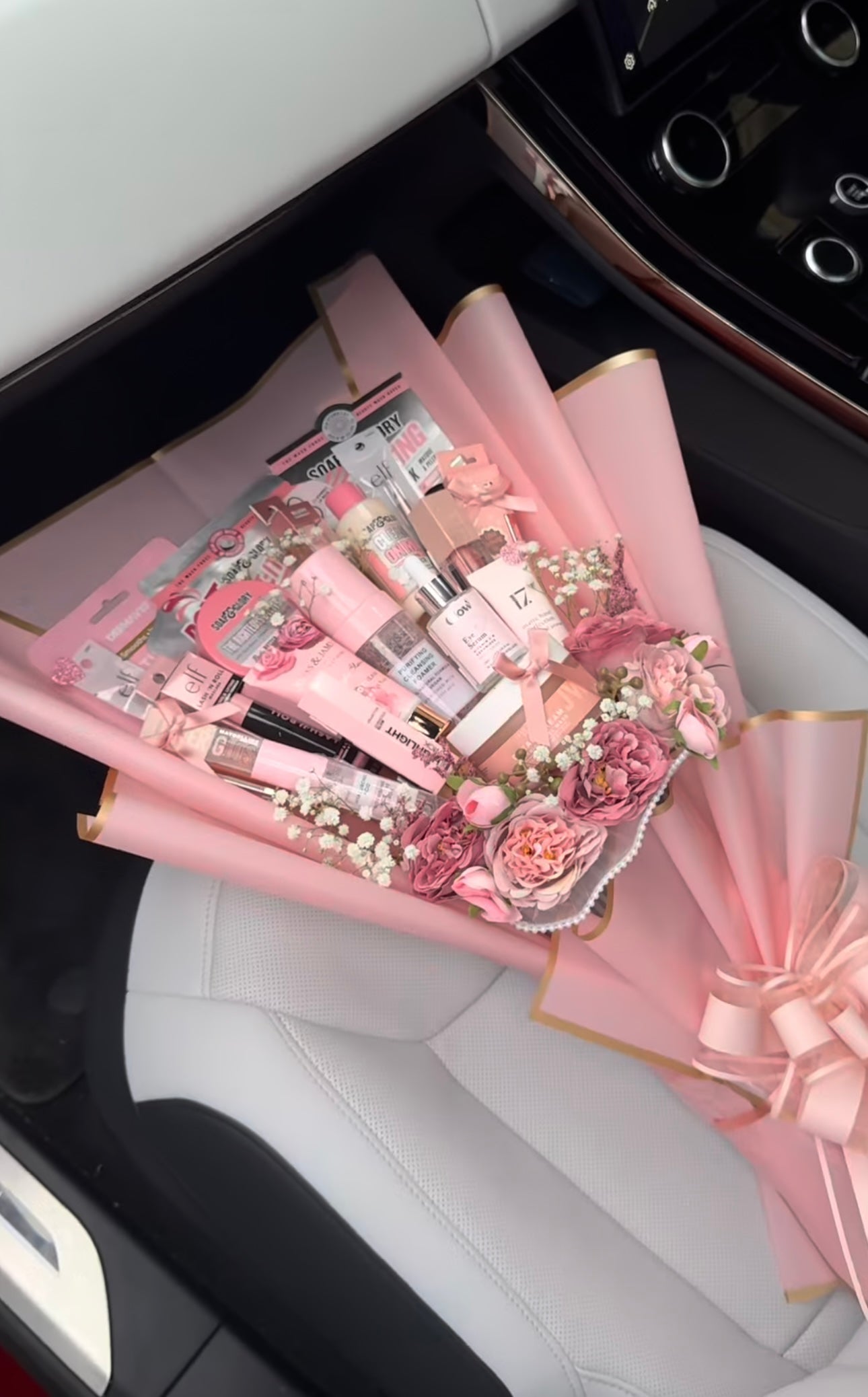 Pastel Pink Luxe Beauty Gift Bouquet (Only deliverable in Delhi/NCR)