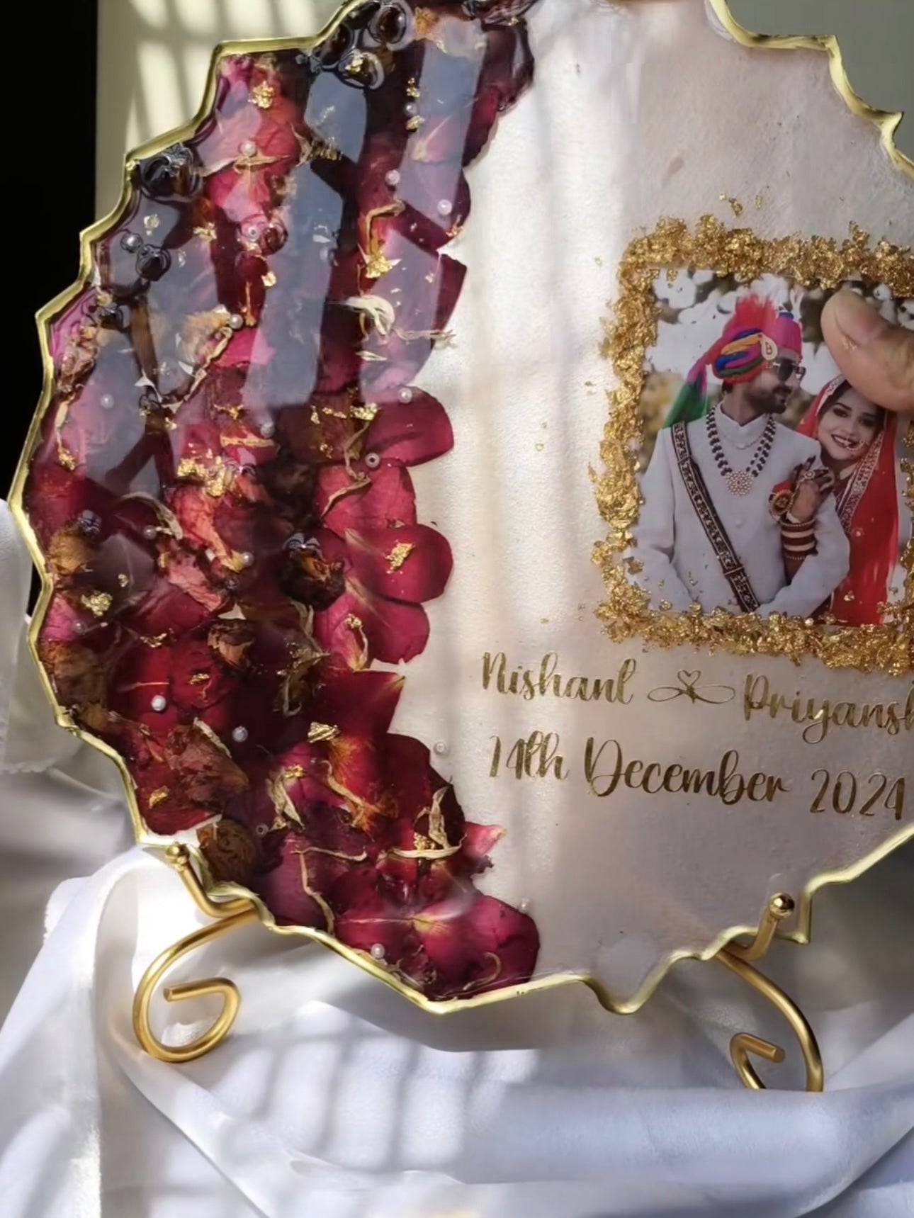 Customised Real Pressed Flowers Photo Frame