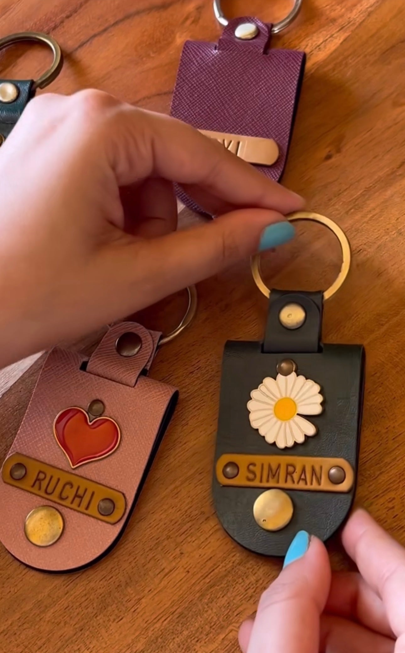 Customised Photo & Name Keychains