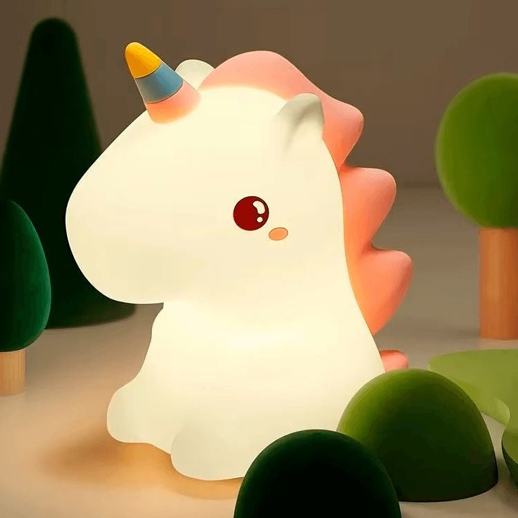 Cute Unicorn Silicon LED Night Light - Rechargeable