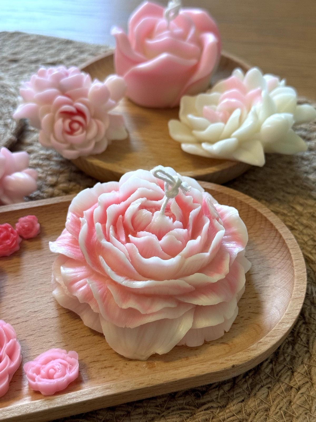 Rose Peony Candles