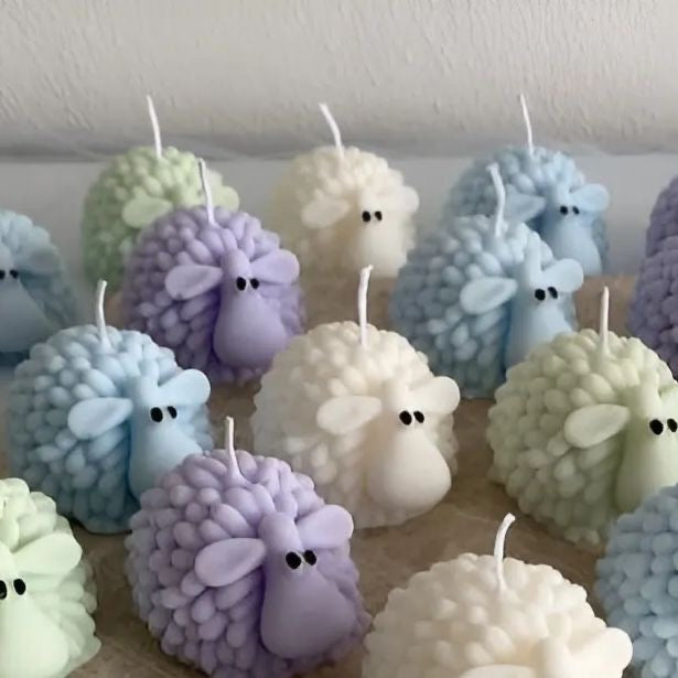 Cute Sheep Candles