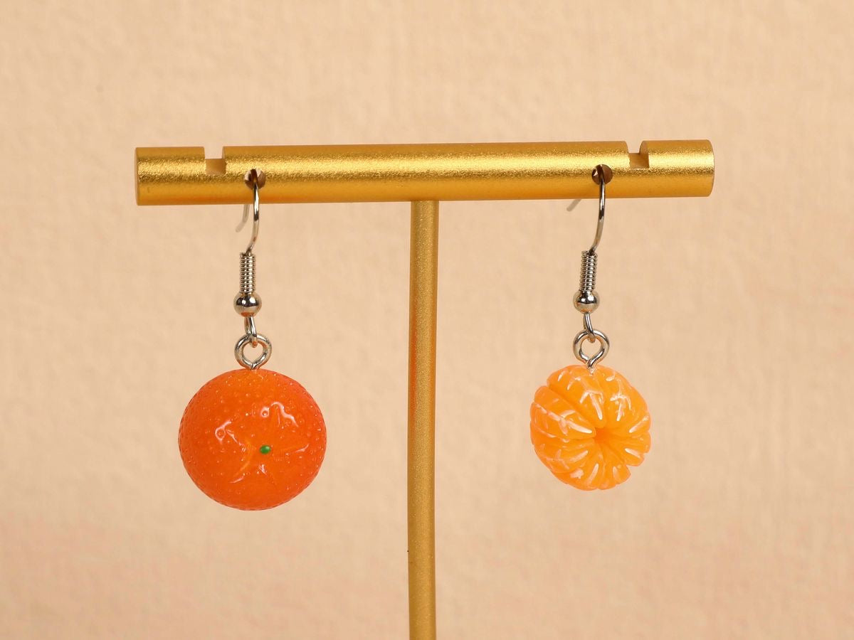 Cute Orange Fruit Earrings