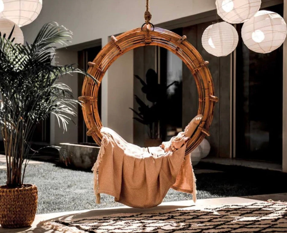 Cane Swing Chairs for Outdoor