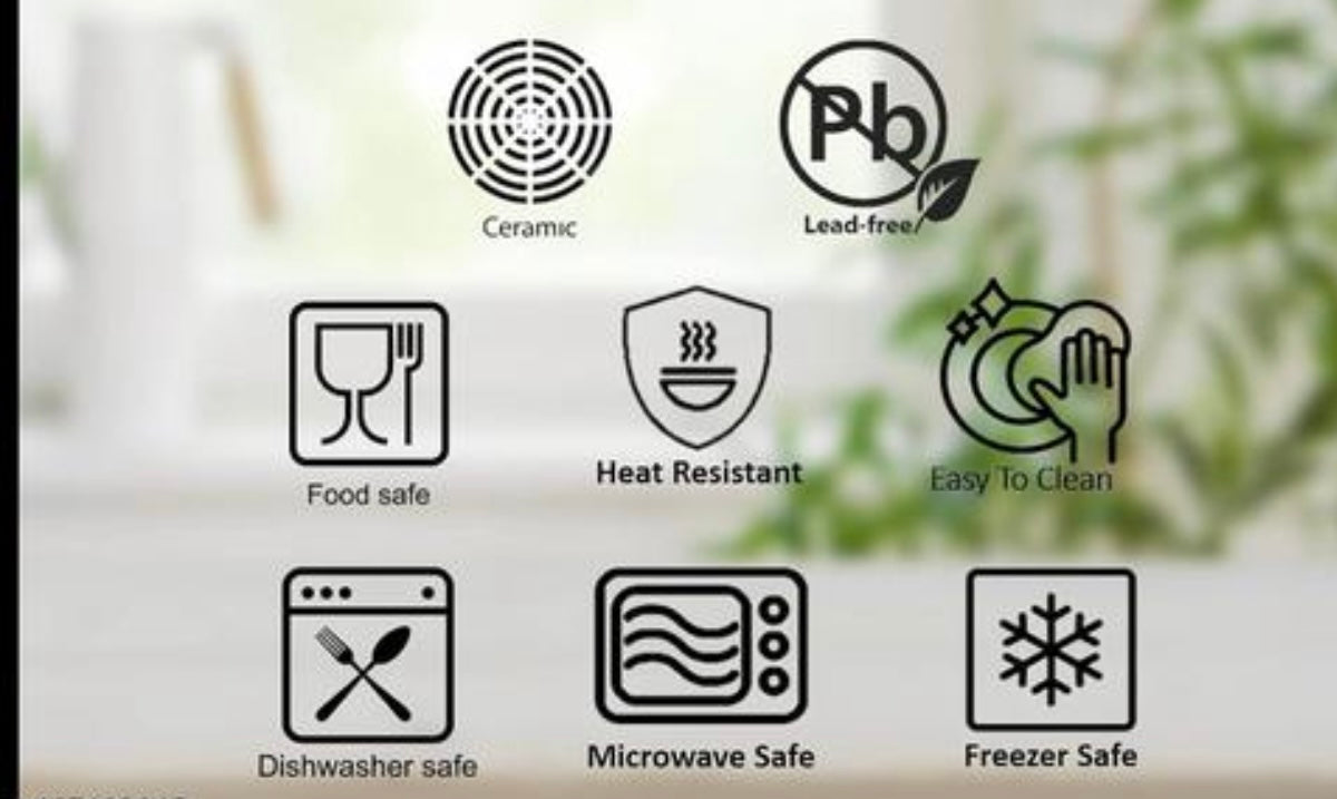 Large Coffee Mug with Handpainted Hut Design