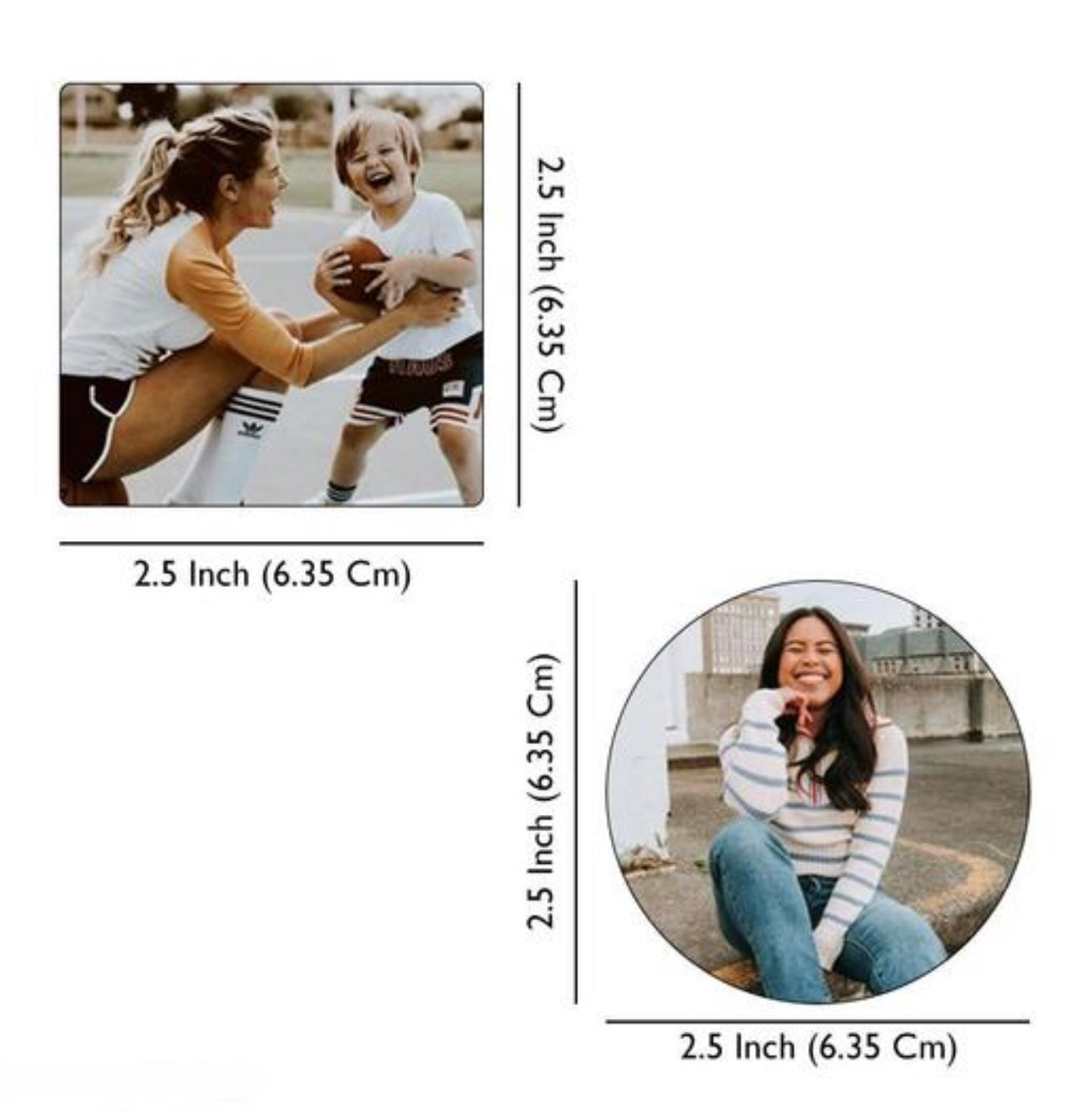Personalised Photo Fridge Magnet - Set of 2