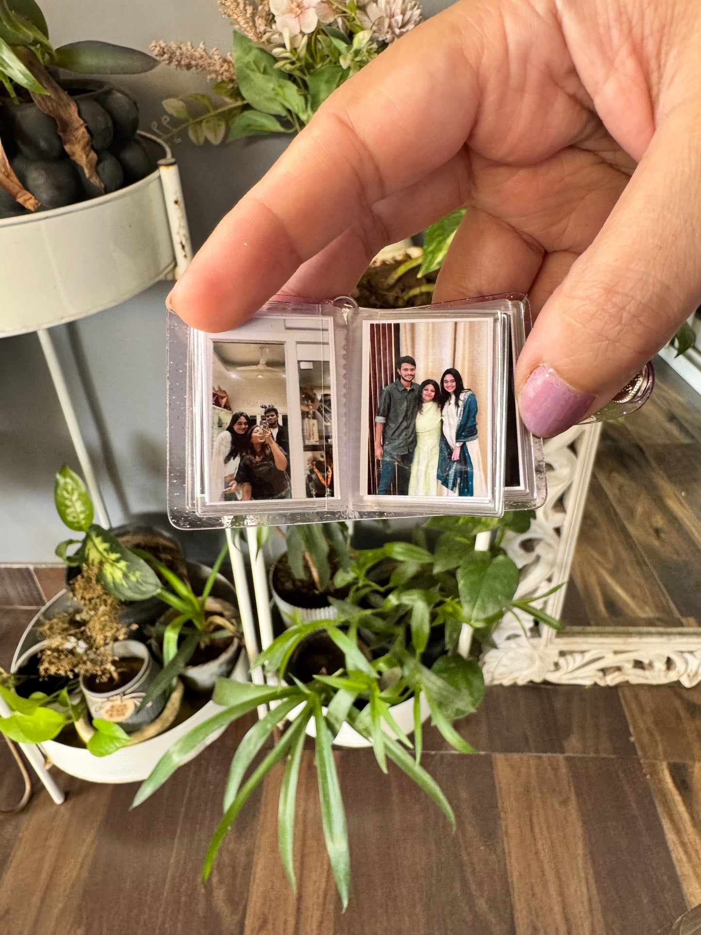 Personalised Mini Scrapbook Photo Album Keychain (with 16 Photos)