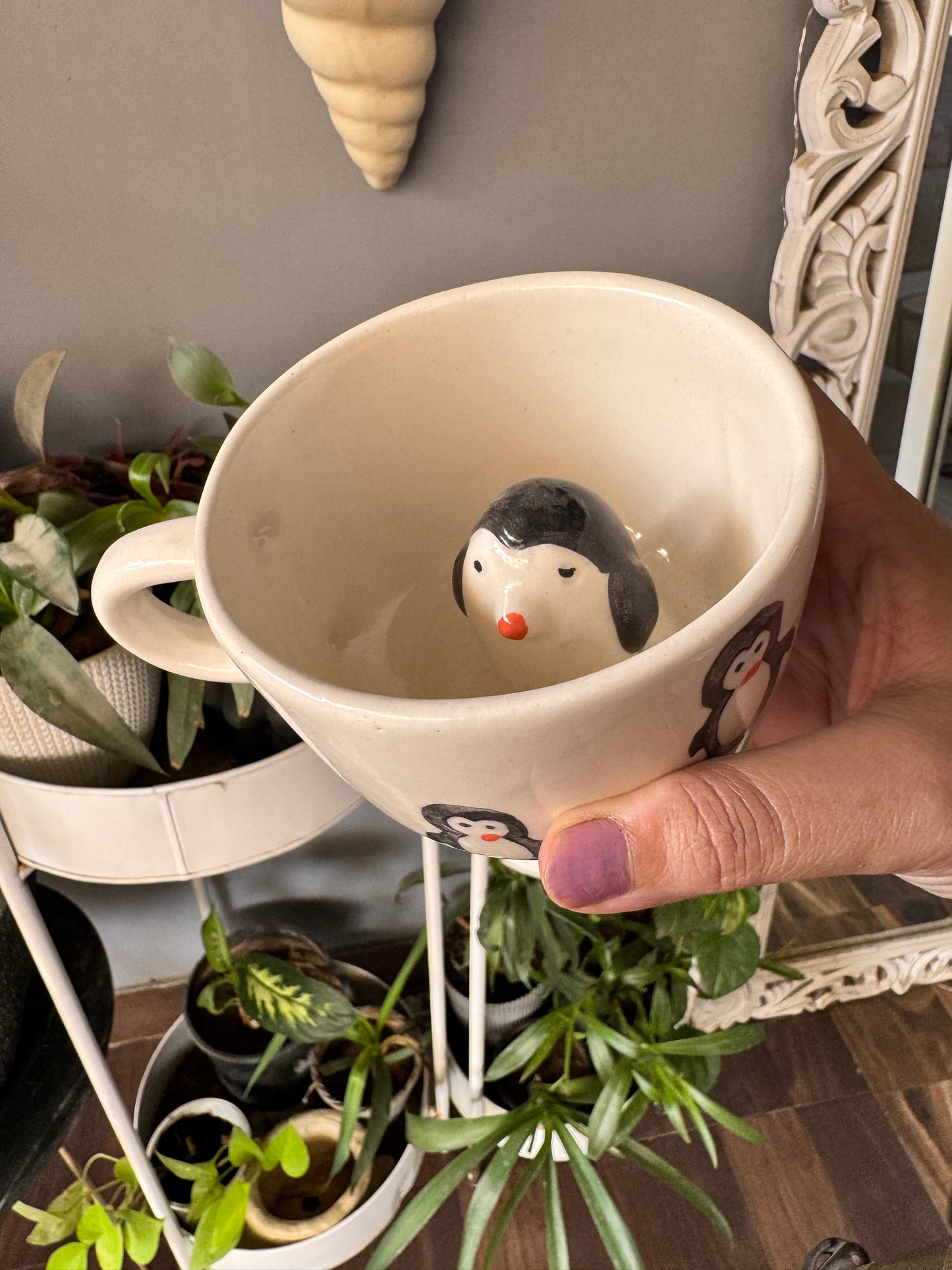 Exclusive Pinteresty Penguin Inside Mug
