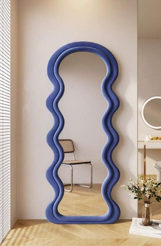 Pinterest Aesthetic Wavy Wall Mirror (Double-framed)
