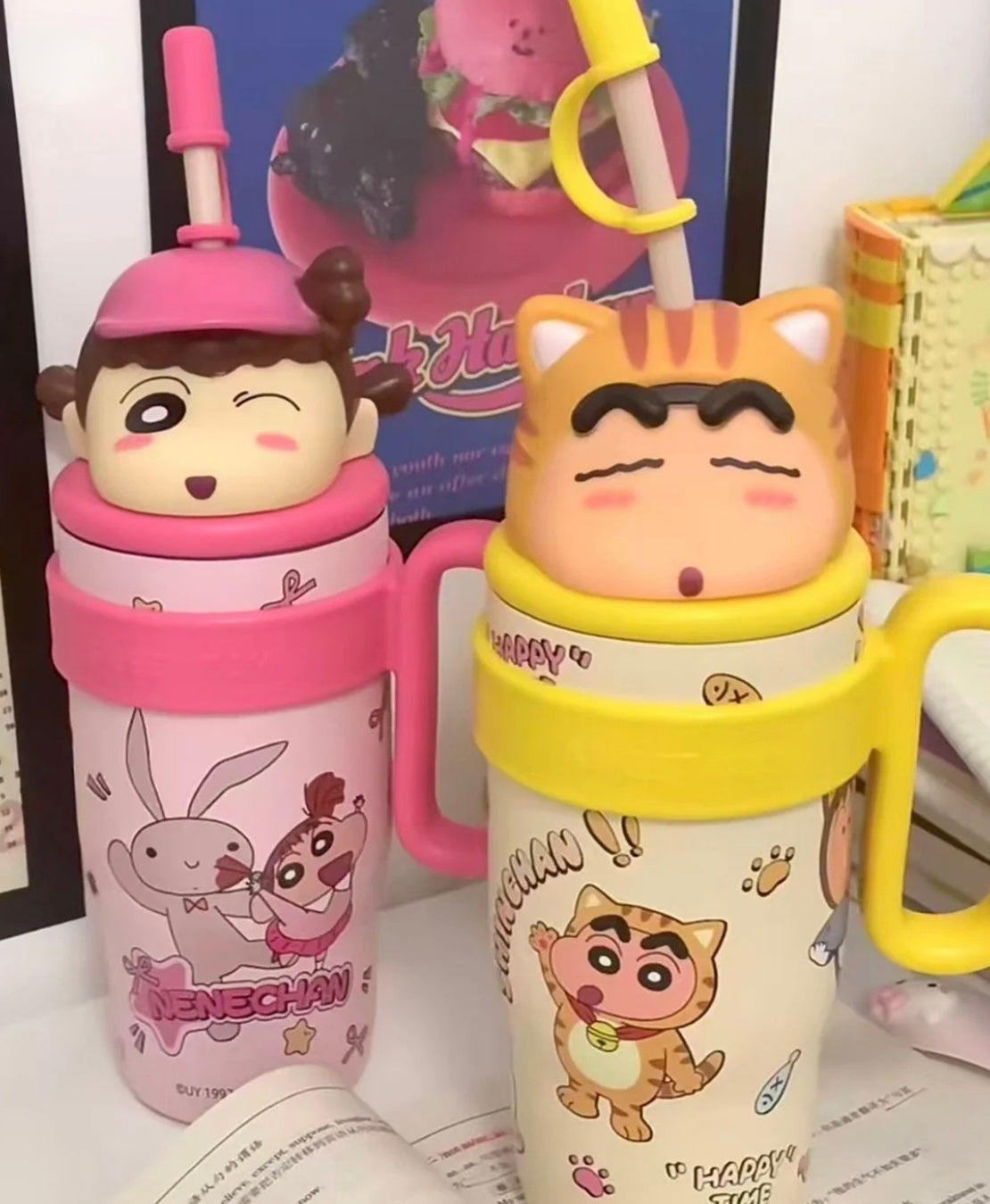 Limited Edition Shinchan Cartoon Insulated Sipper/Tumbler - 800 ml