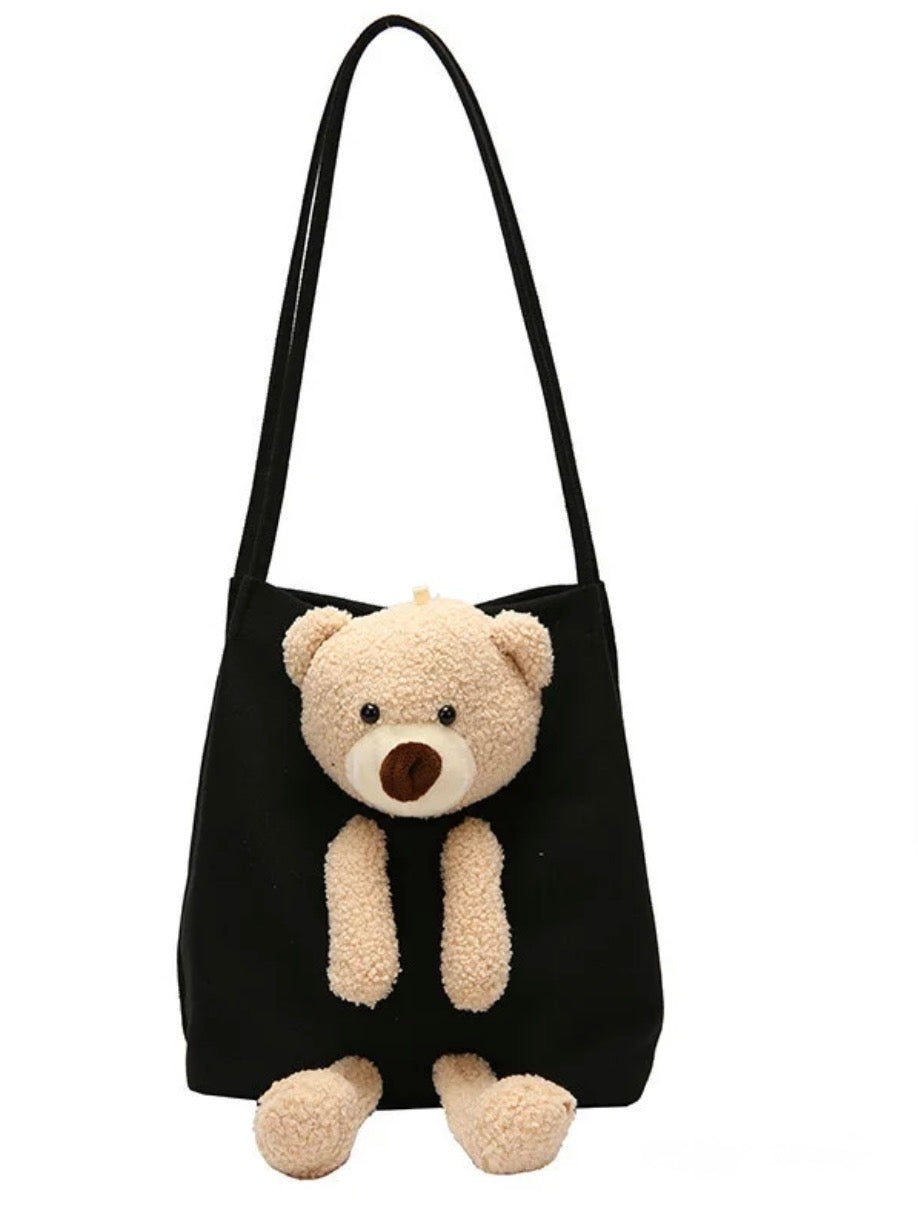 Cute Plush Teddy Tote Bag | Teddy Shoulder Bag