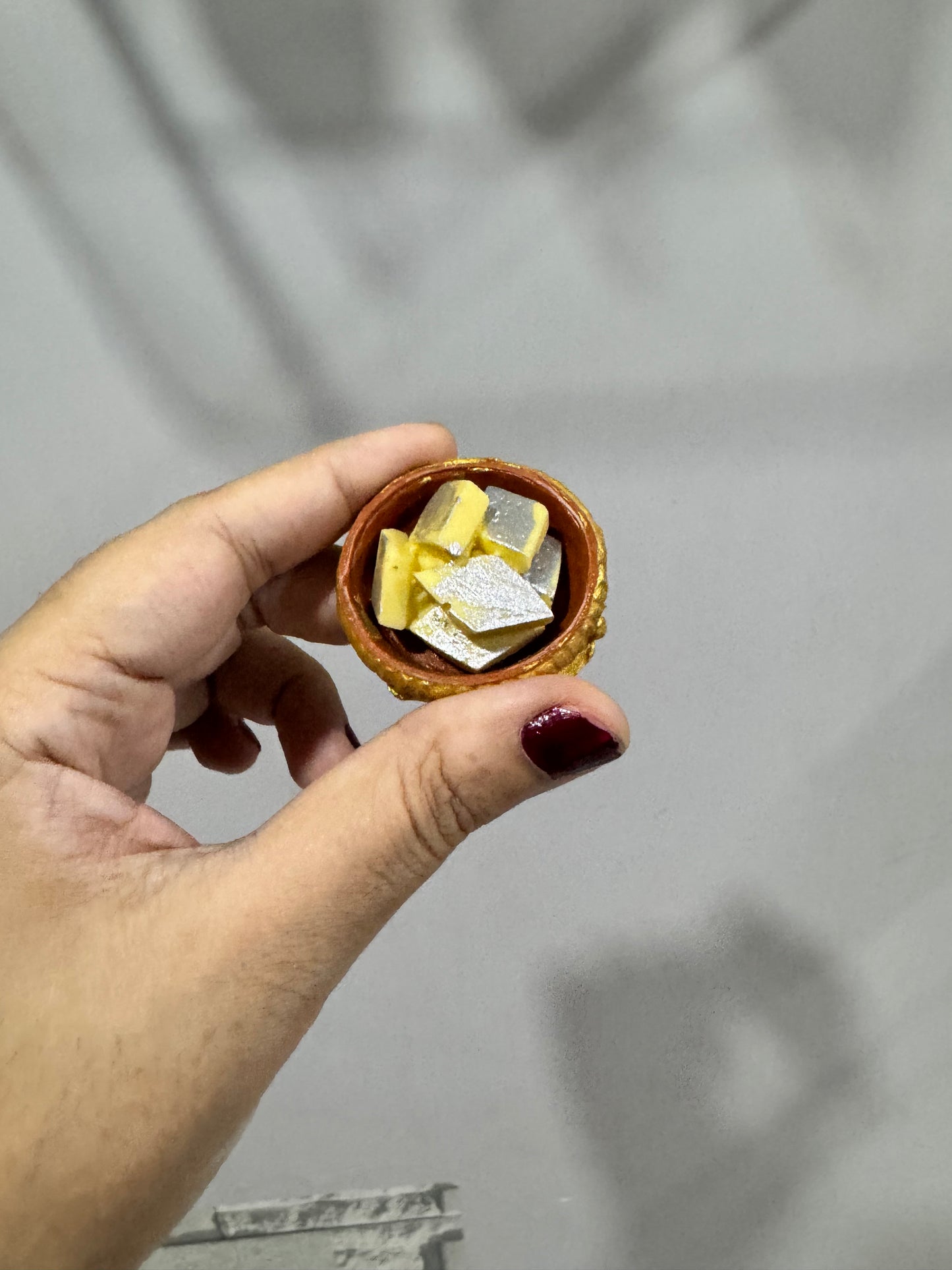 Kaju Katli Miniature Fridge Magnet