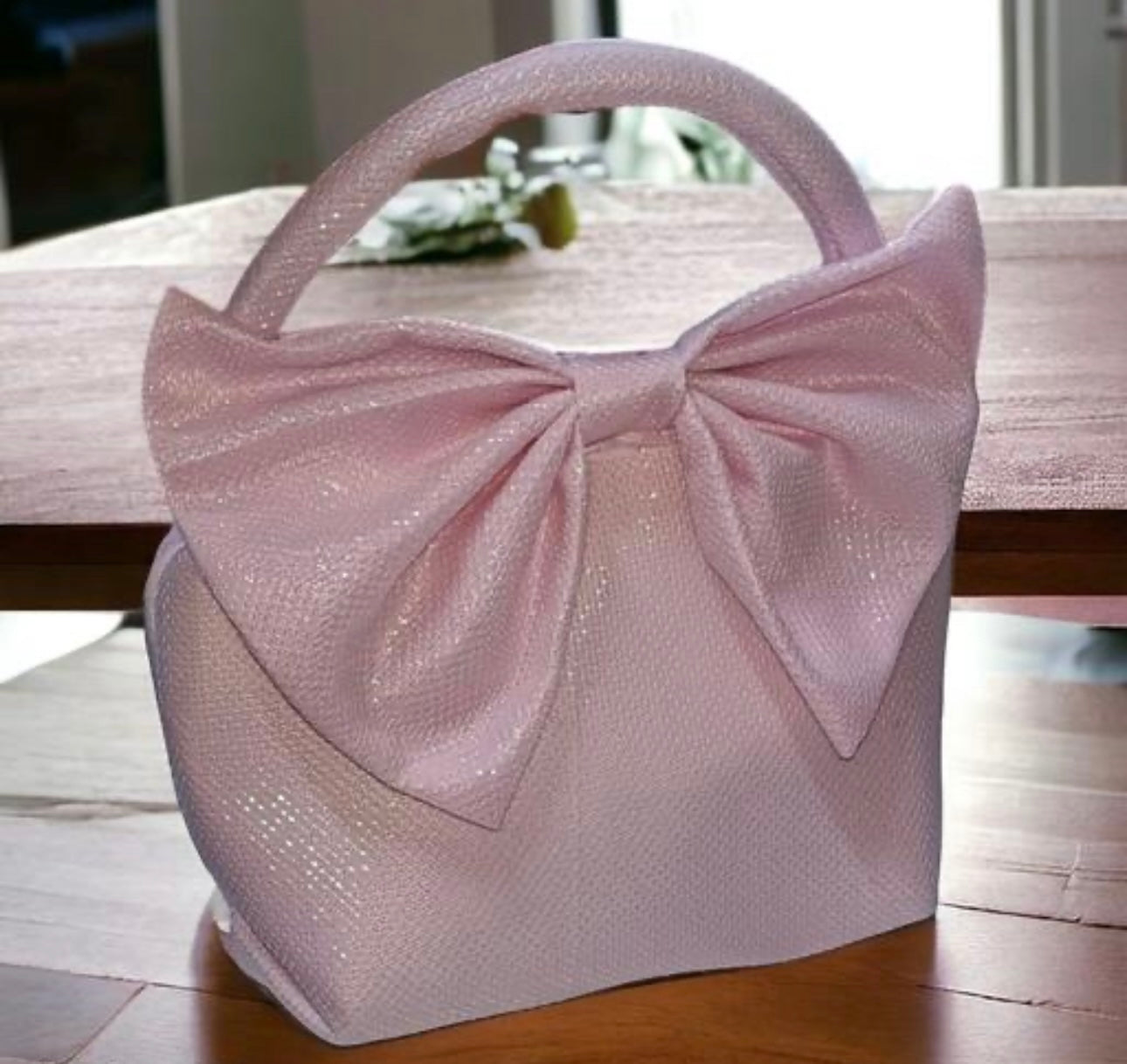 Aesthetic Shiny Bow Bag