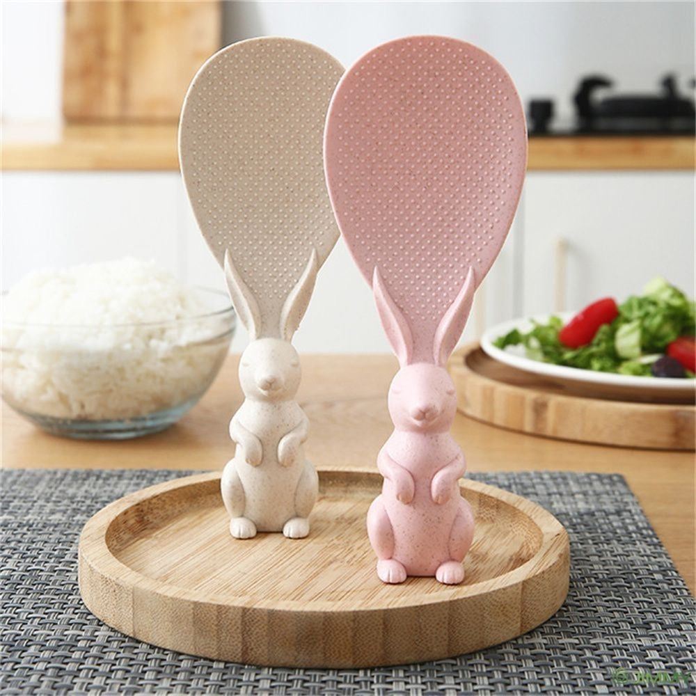 Cute Rabbit Silicon Rice Serving Spoons - Set of 2