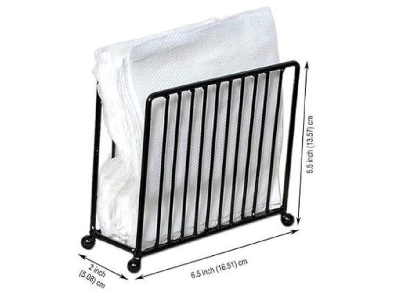 Nordic Iron Wire Black Tissue/Napkin Holder