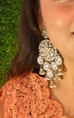 Elegant Kundan Drop Earrings