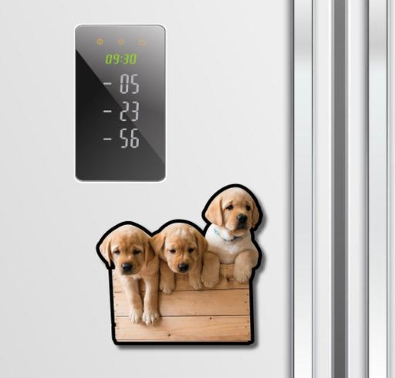Cute Puppies Miniature Fridge Magnet