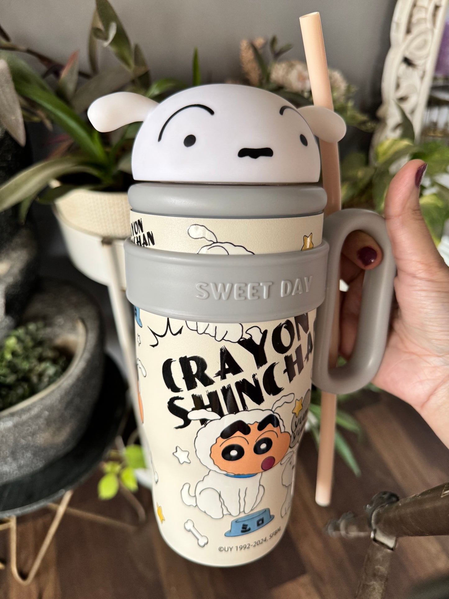 Limited Edition Shinchan Cartoon Insulated Sipper/Tumbler - 800 ml