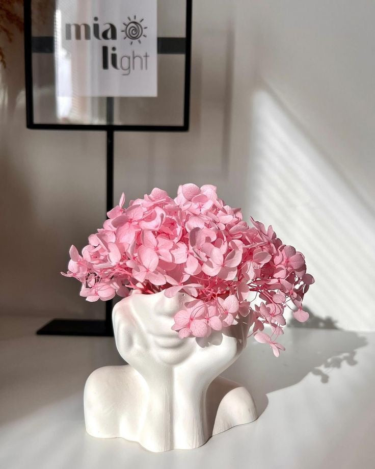 Unique Half Face Ceramic Vase