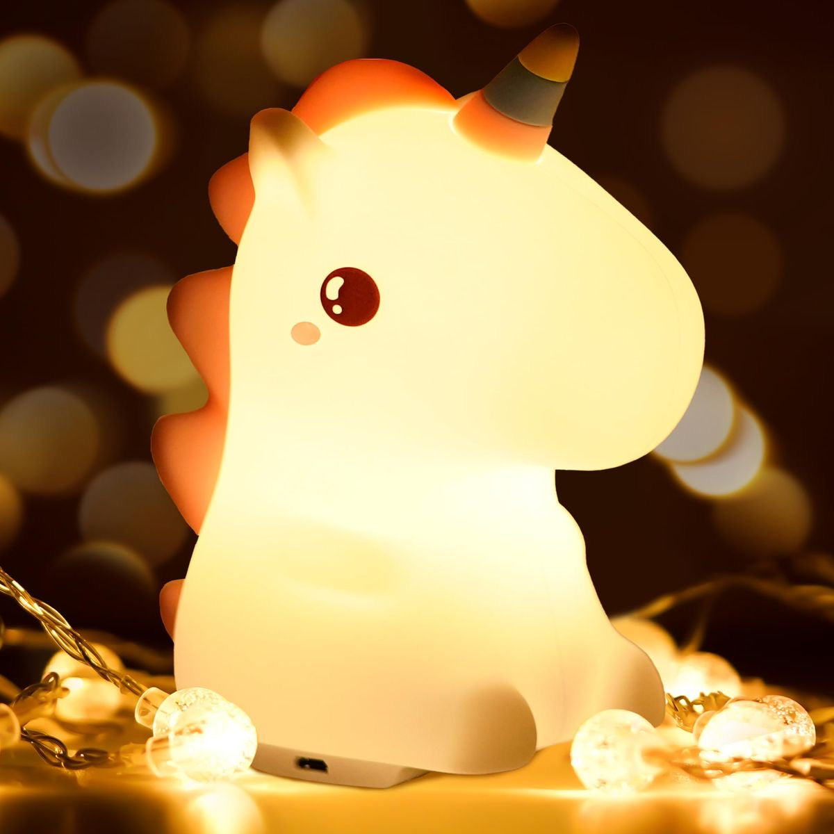 Cute Unicorn Silicon LED Night Light - Rechargeable