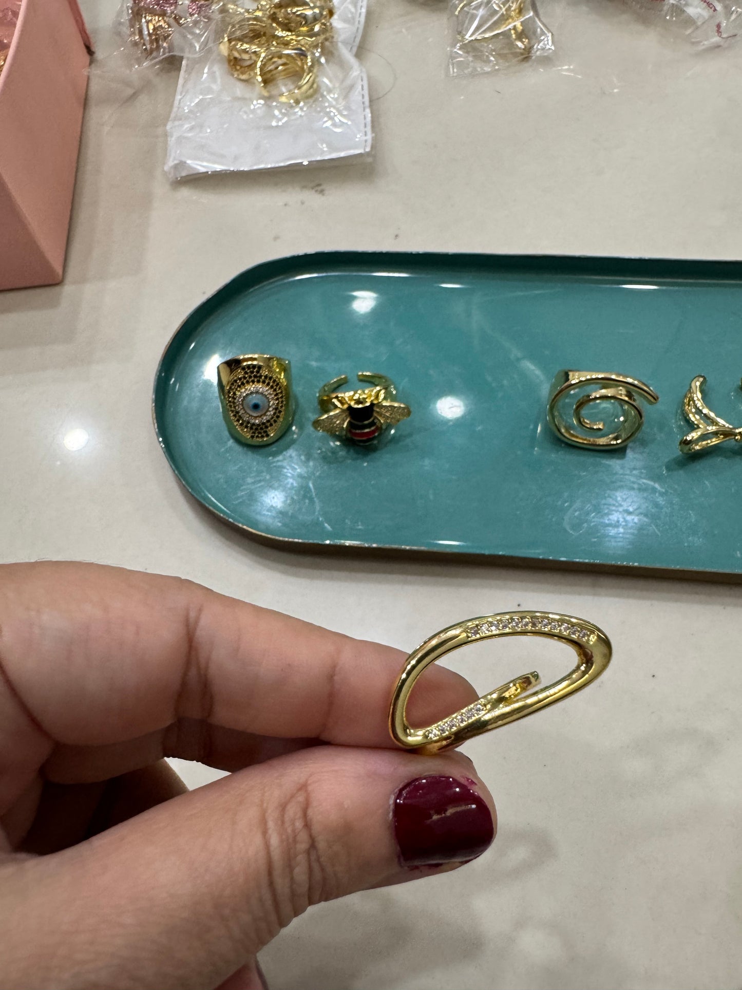 Minimalist Quirky Statement Ring