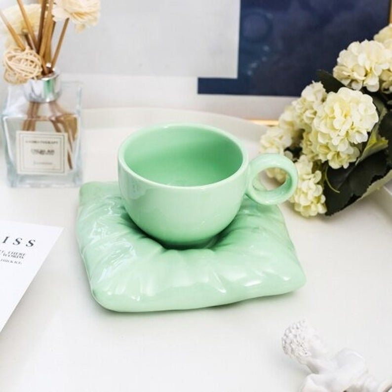 Pinterest Pillow Mug & Saucer Set