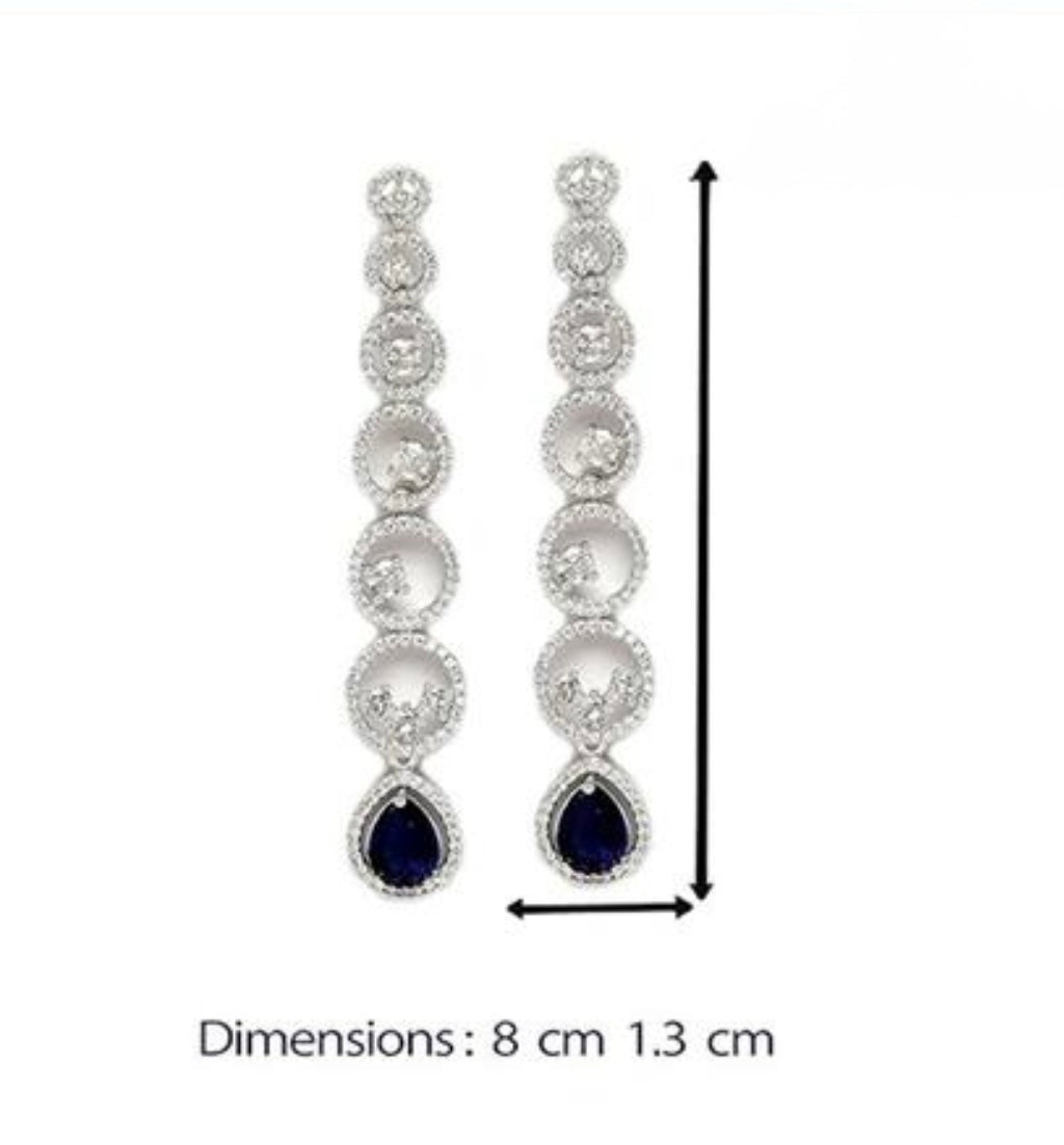 Statement Drop Stud Earrings