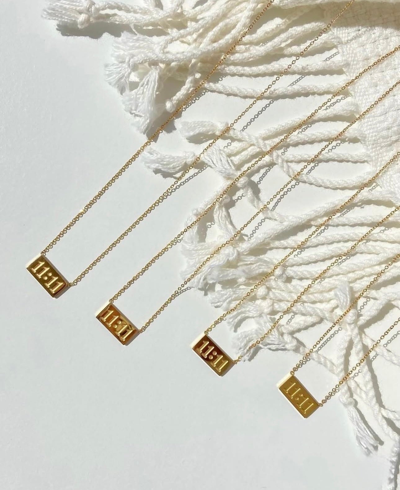 11:11 Angel Number Gold Plated Anti-Tarnish Minimalist Necklace