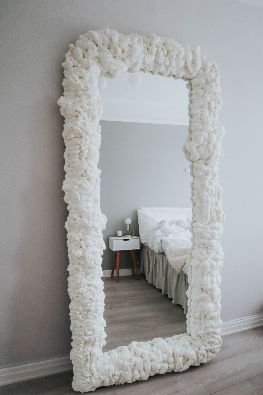 Decorative White Mirror