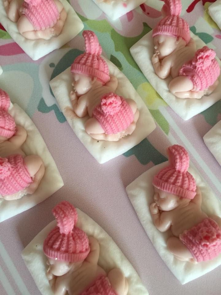Cute Newborn Baby Shaped Candles for Baby showers/Birthdays