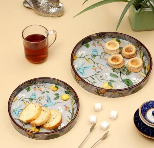 Wood Serving Tray - Set of 2