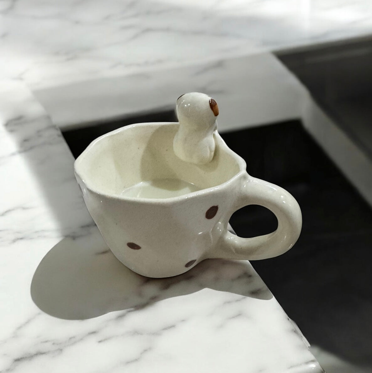 Pinteresty Cute Dog Inside Mug