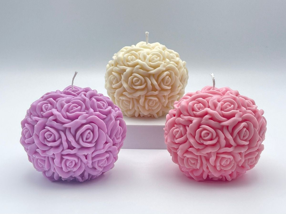 Rose Ball Candle