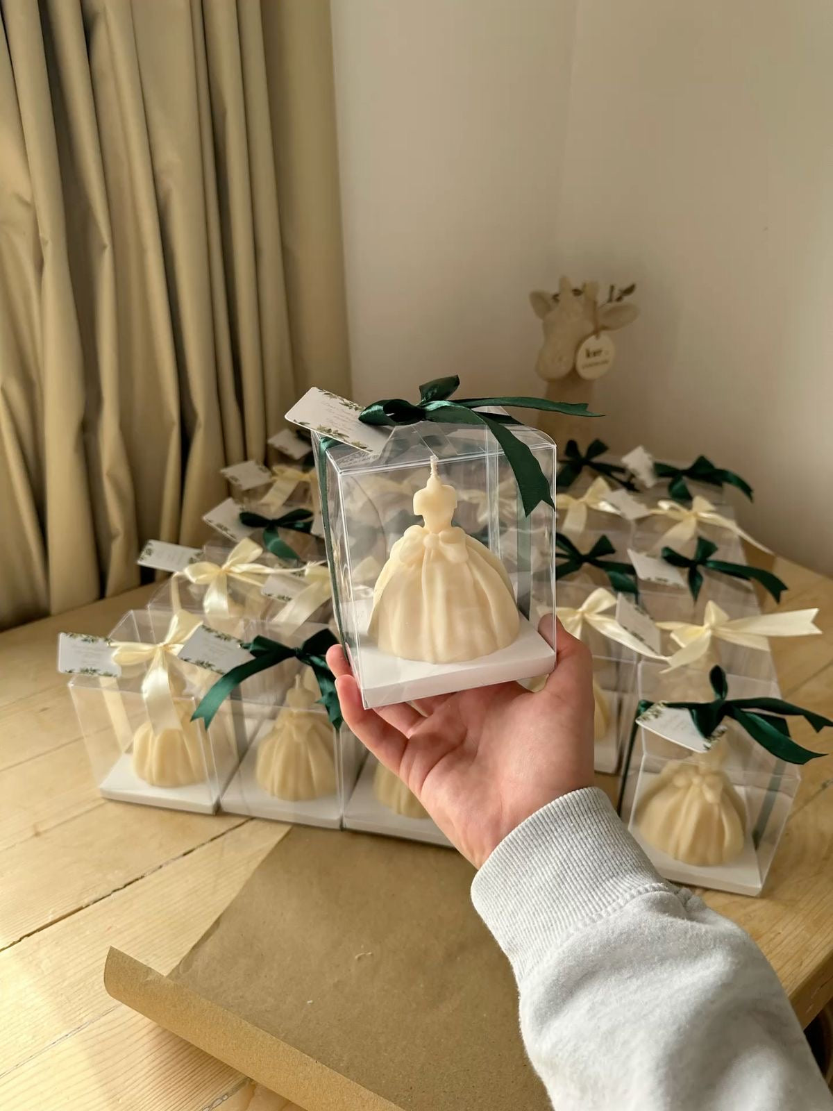 Gown Shape Bridesmaids Candle