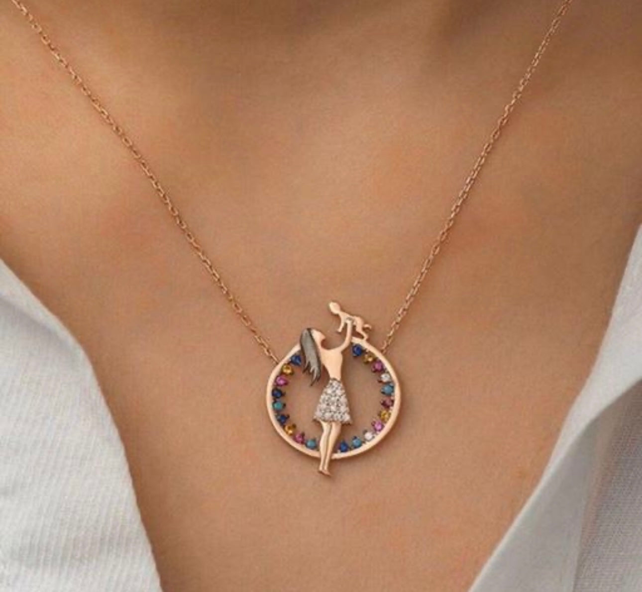 Minimalist Mother’s Day Pendant for Mothers
