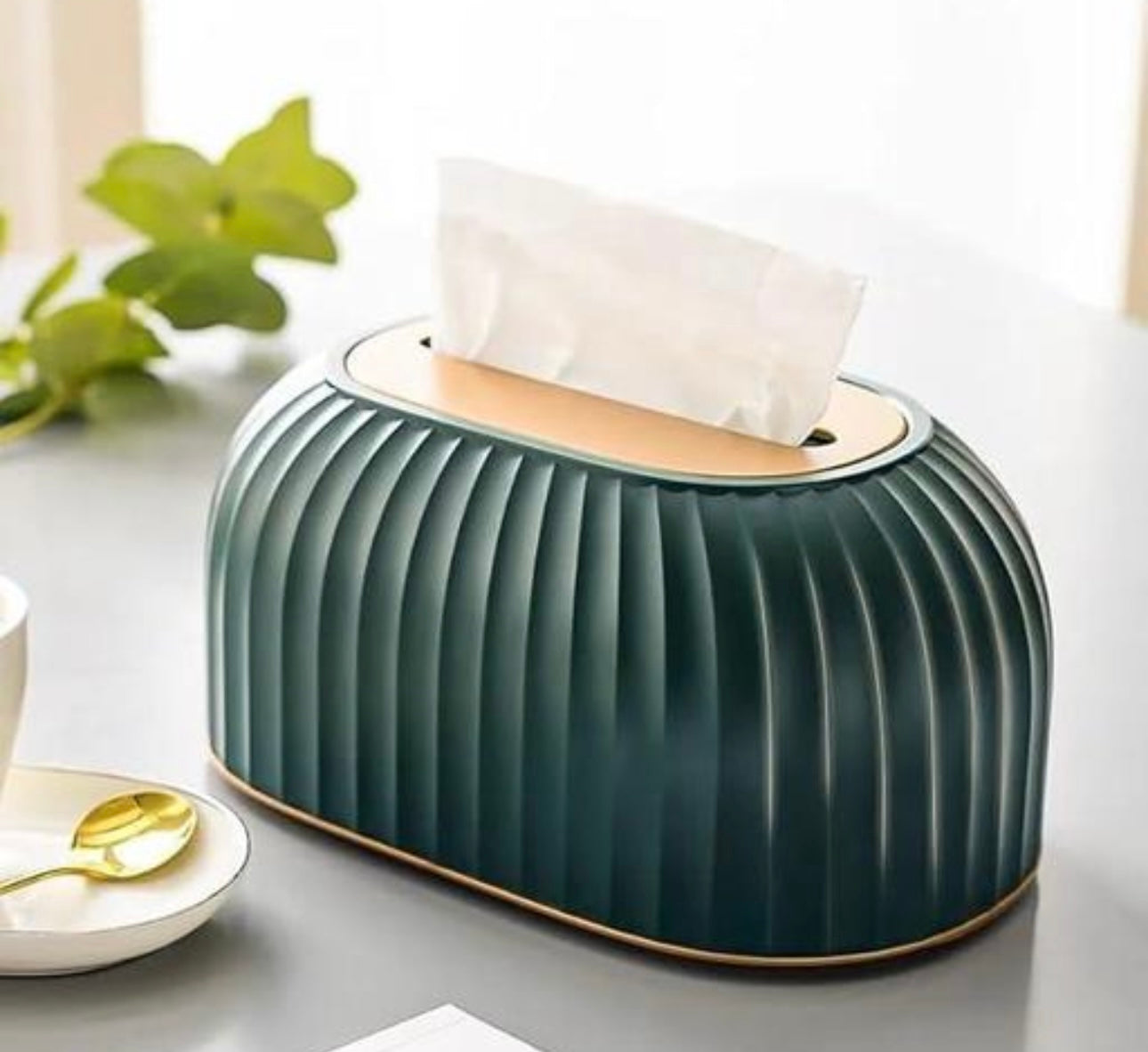 Luxury Striped Tissue Holder