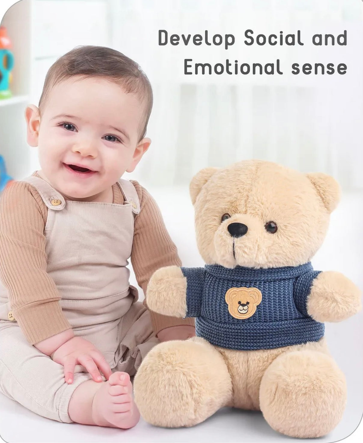 Soft Plush Teddy Bear With Sweater