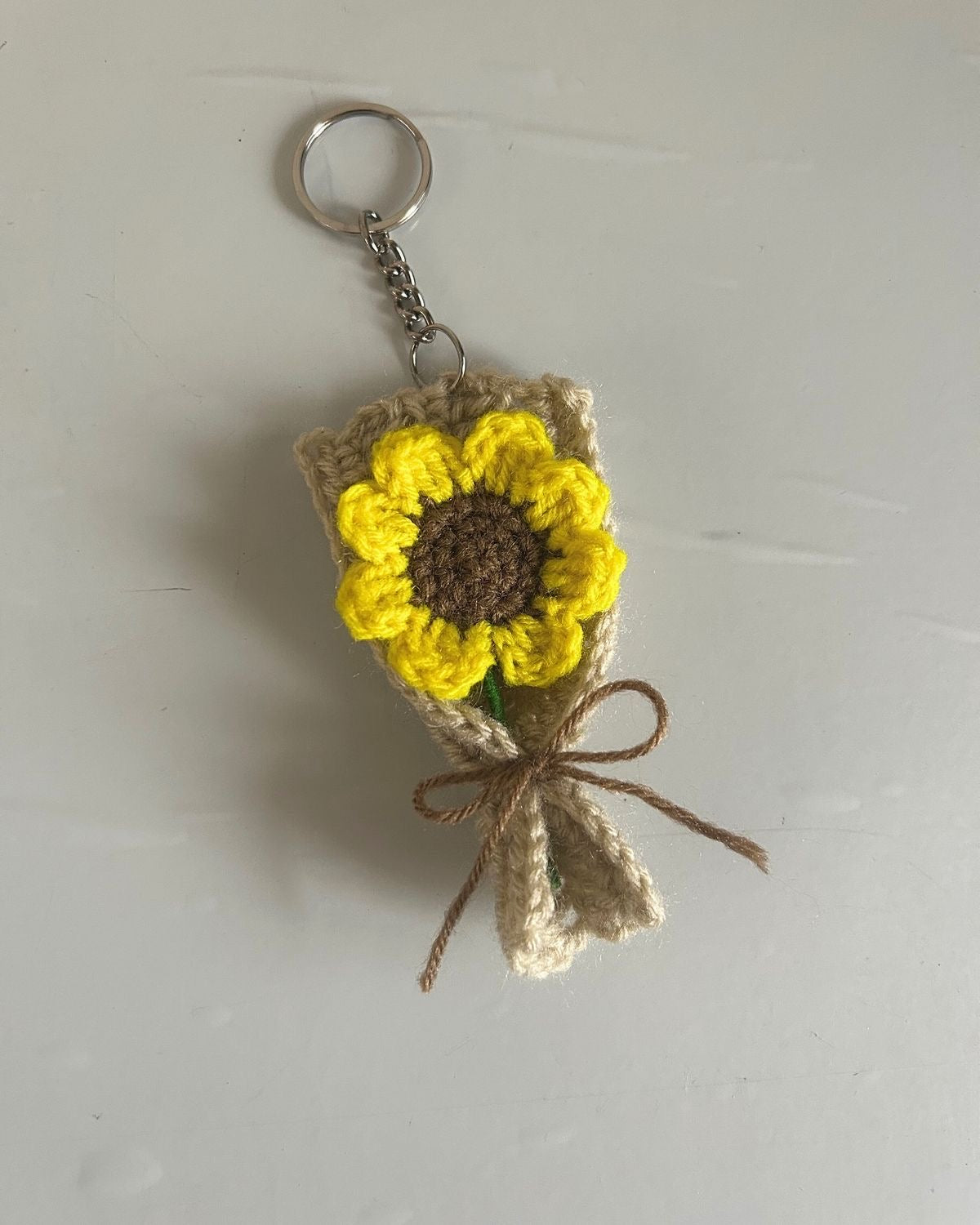 Cute Crochet Mini Bouquet Keychain