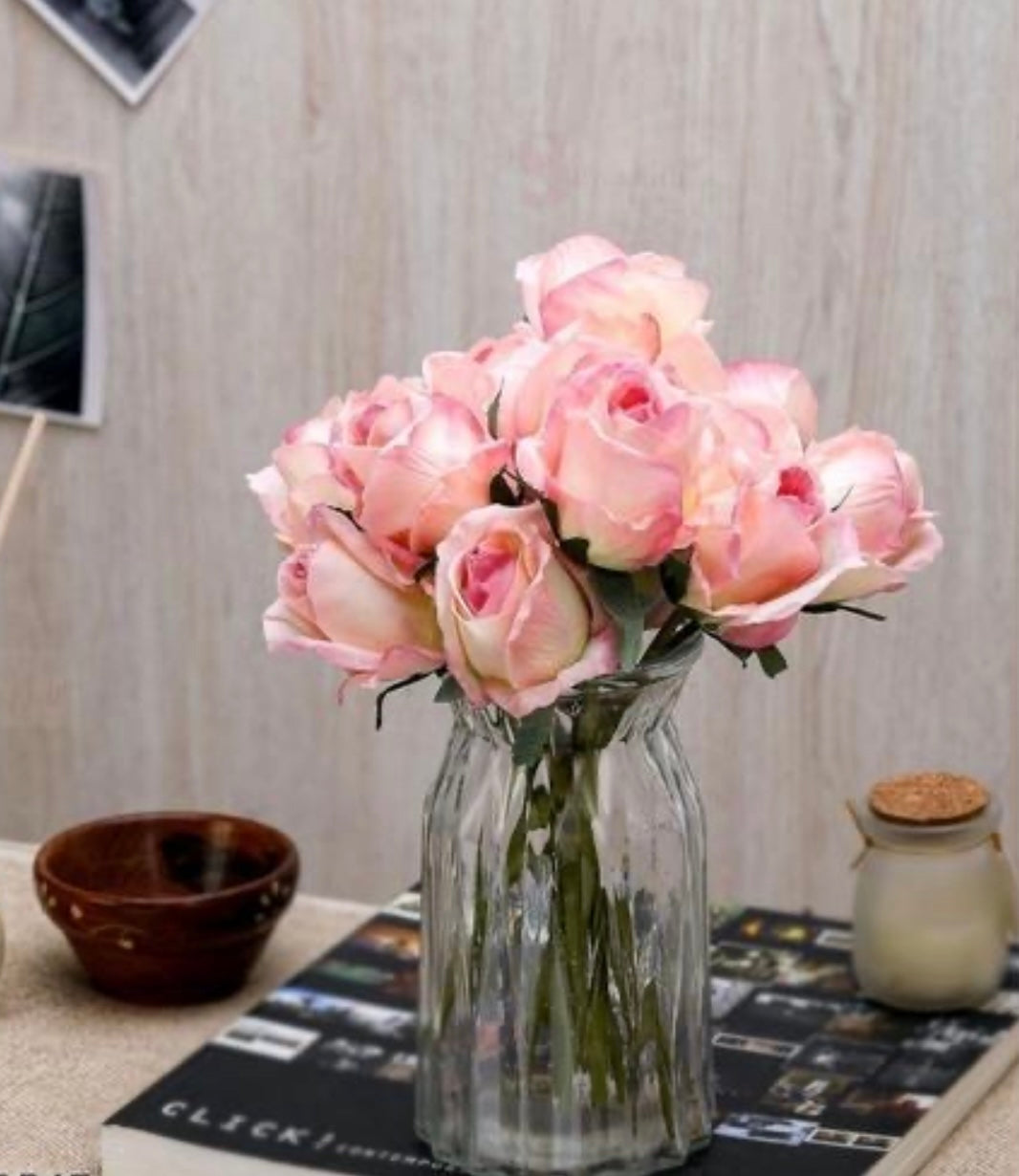 Artificial Pink Roses Sticks
