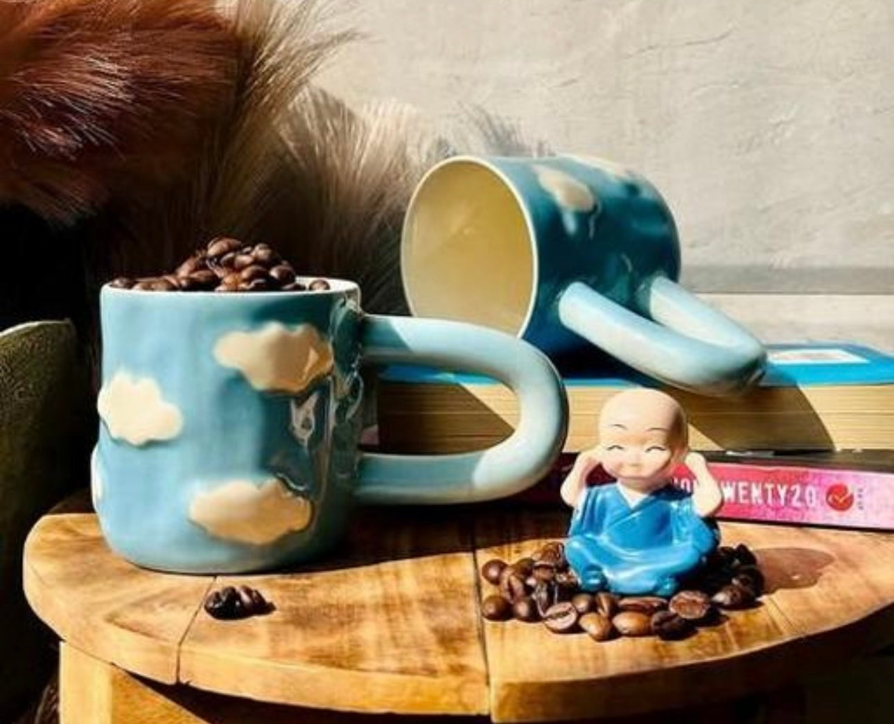 Graceful Hearts Mug with Long Handle