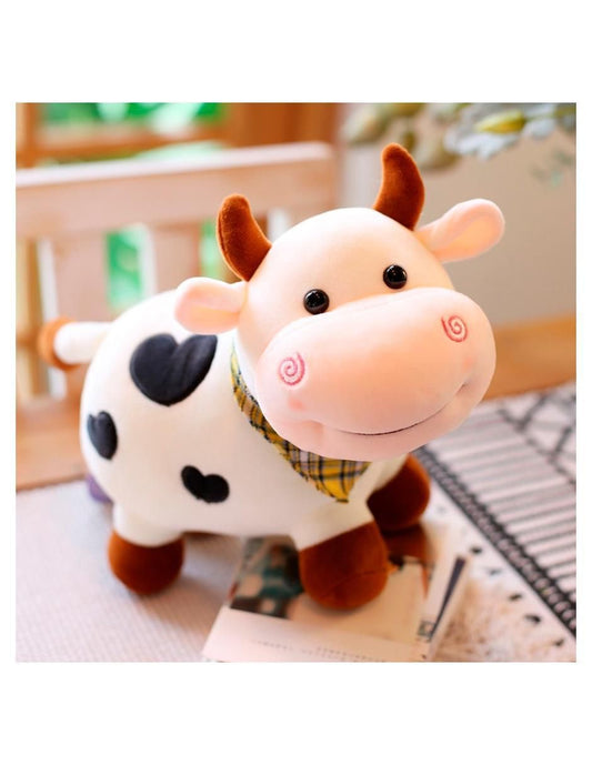 Cute Plush Smiling Cow Stuffed Soft Toy