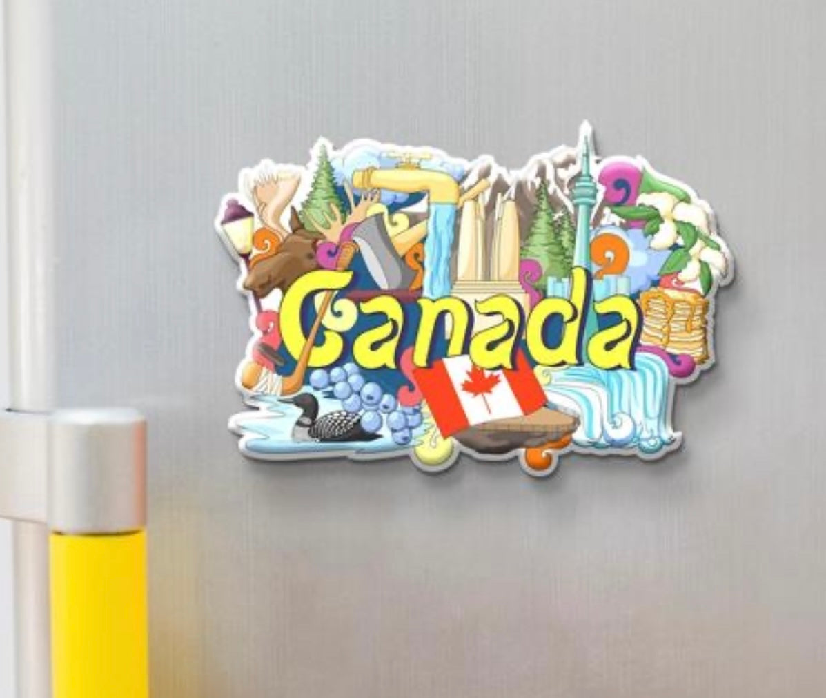 International Travel Countries Fridge Magnet