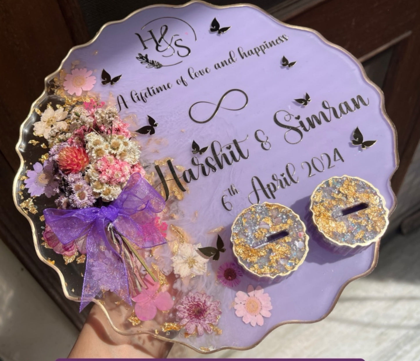 Customised Engagement Ring Tray/Platter
