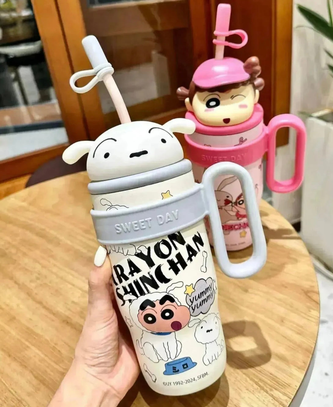 Limited Edition Shinchan Cartoon Insulated Sipper/Tumbler - 800 ml