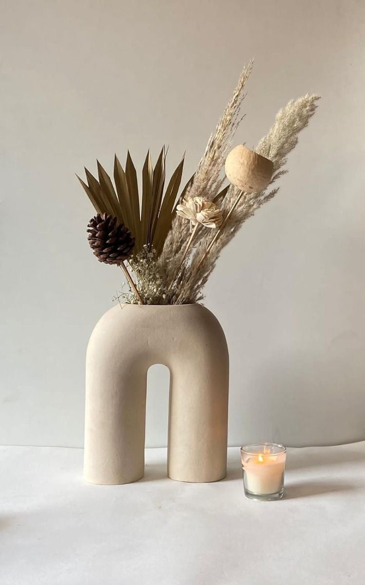 Nordic U-Shaped Ceramic Vase
