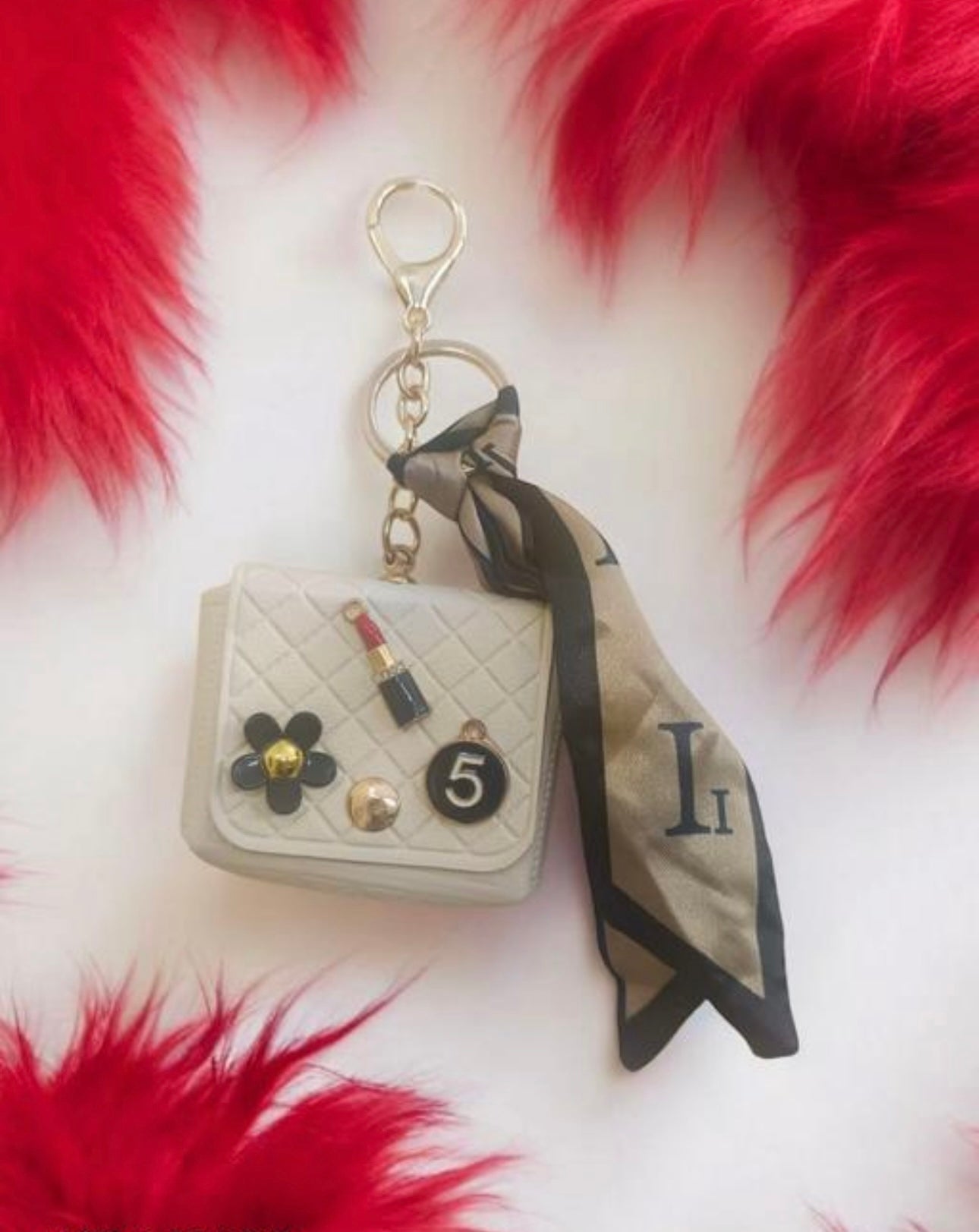Mini Dior Purse Keychain