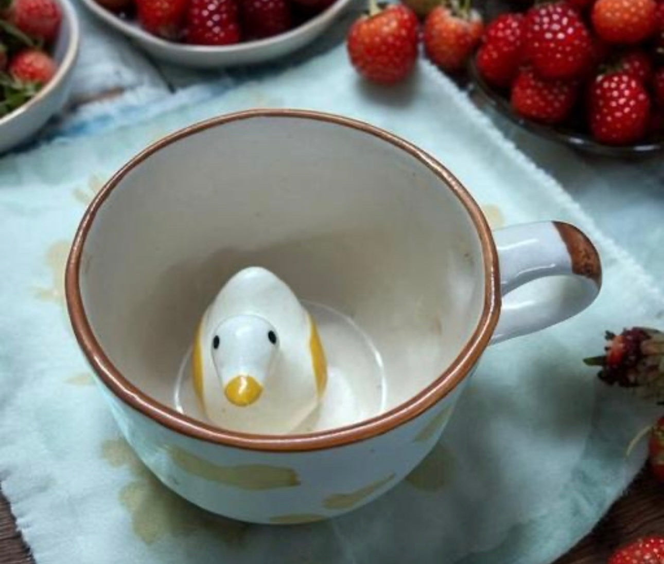 Adorable Duck Inside Mug