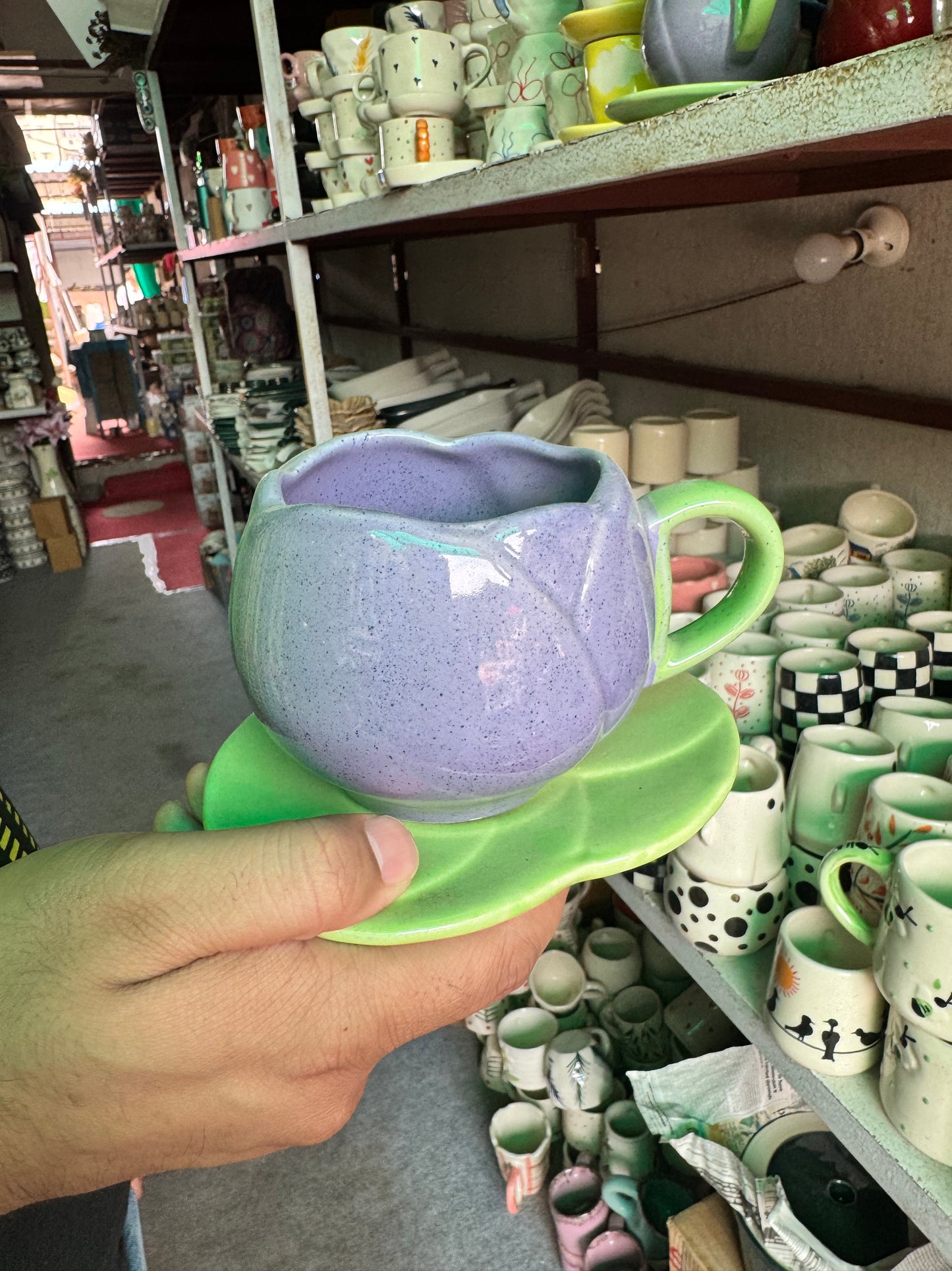 Classy Tulip Mug with Saucer