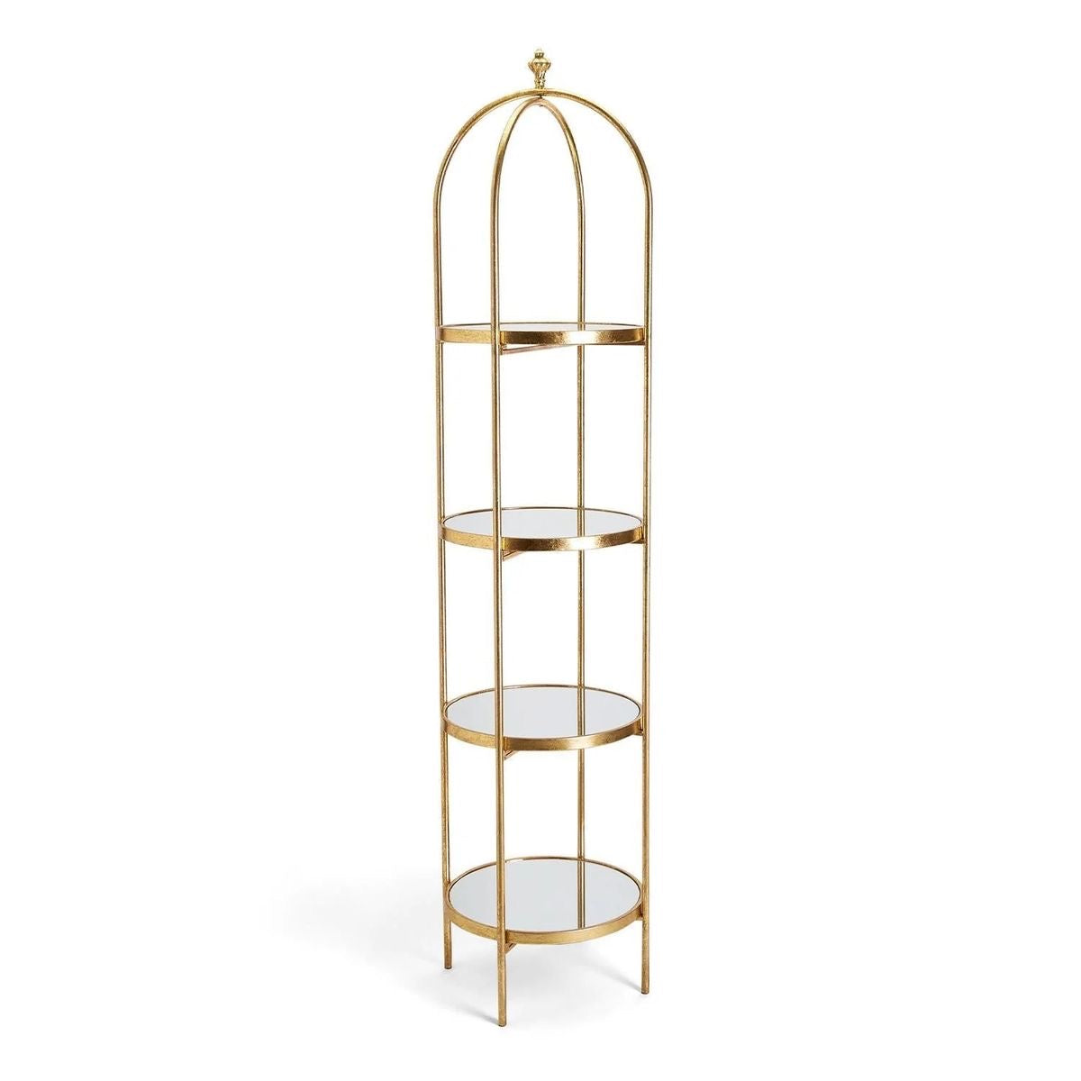 Multipurpose 4-Tier Gold Metal Stand