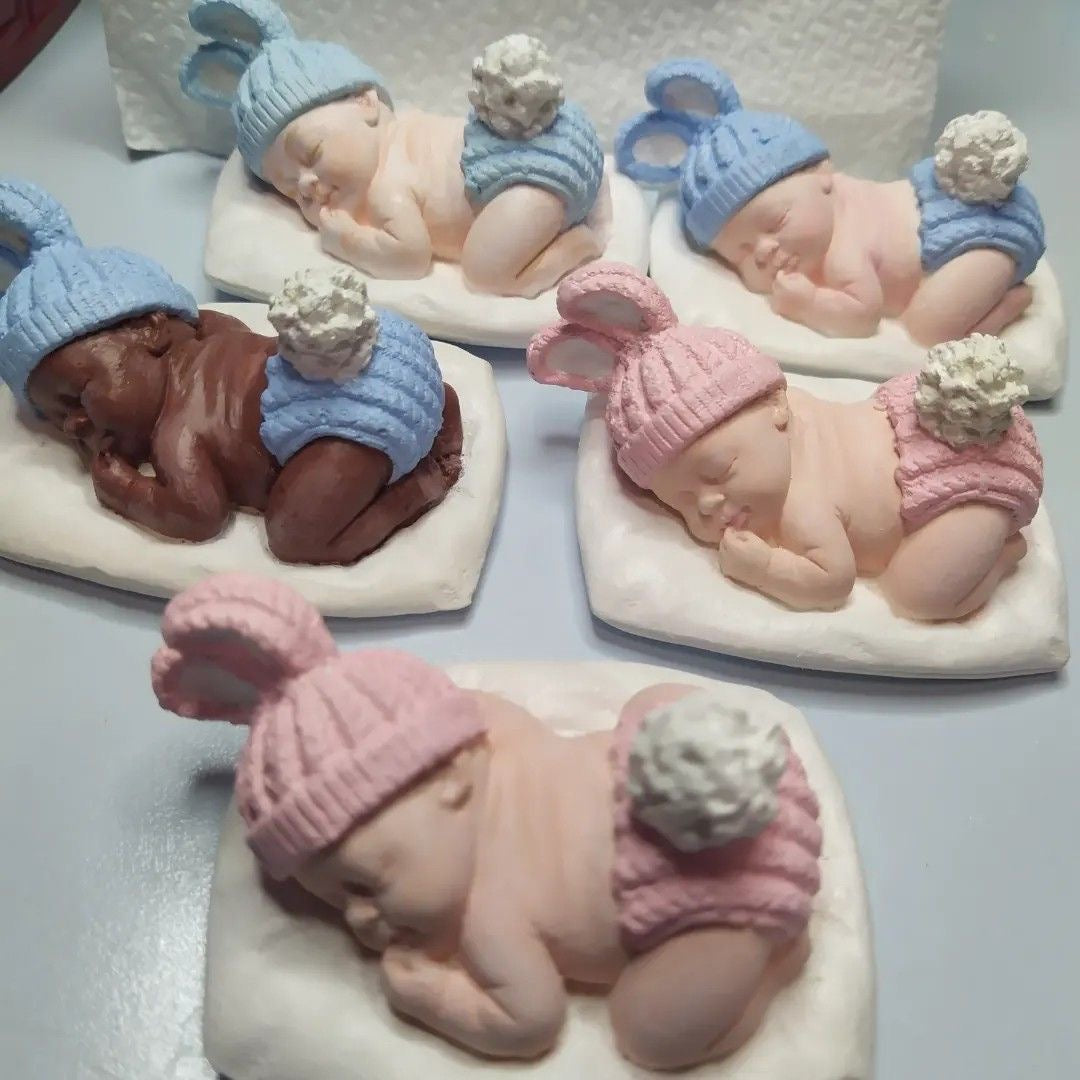 Cute Newborn Baby Shaped Candles for Baby showers/Birthdays